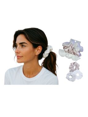 Time And Tru Ivory Ponytail Tie Scrunchie